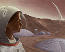 NSS Kickstarter campaign image: Mars from a Young Perspective.